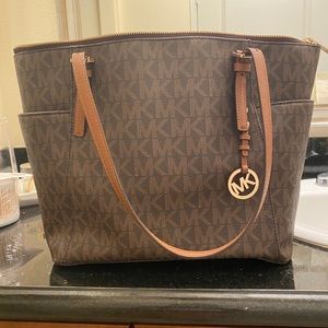 Michael Kors Large logo Jet set tote bag